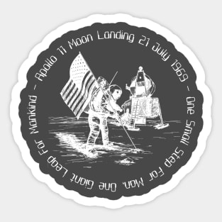 Apollo 11 Moon Landing Sticker